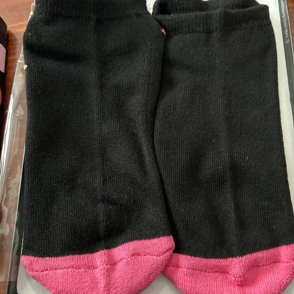 NEW IN BOX! Sock Fun Gift Collection The Queen Has Retired Socks Black/Pink